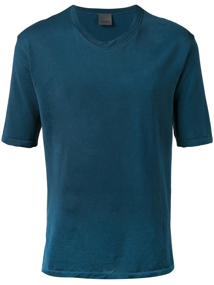 Laneus - Plain T-shirt - Men - Cotton - S, Blue, Cotton