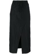 Undercover Ribbed Panel Maxi Skirt - Blue