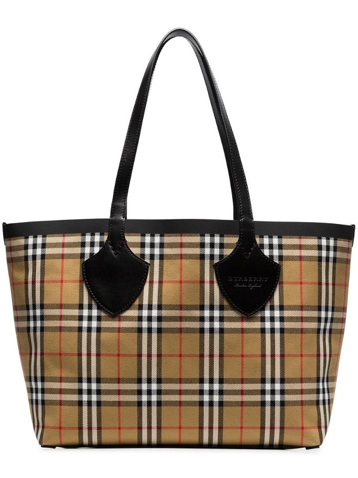 Burberry Nude The Medium Giant Vintage Check Reversible Tote -
