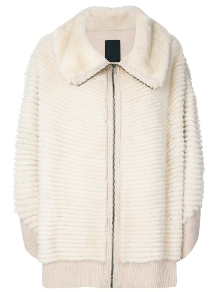 Liska Oversized Cape Jacket - Nude & Neutrals