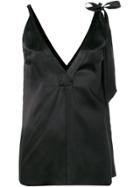 Forte Forte Sleeveless Satin Blouse - Black