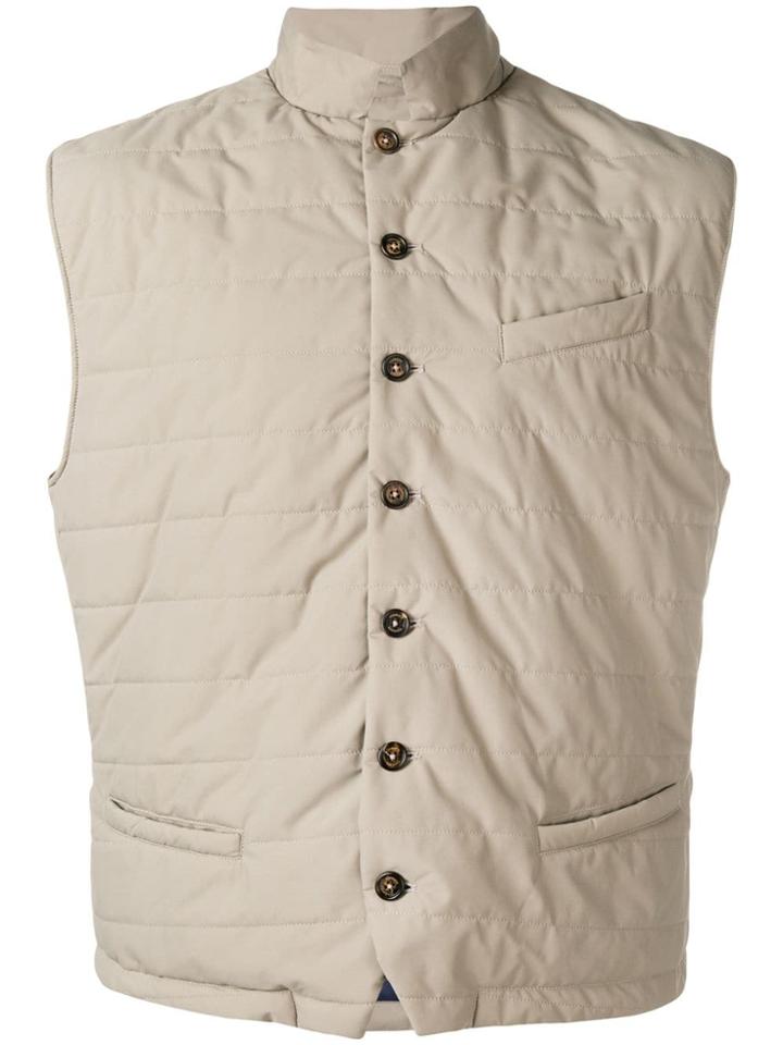 Eleventy Sleeveless Padded Vest - Nude & Neutrals
