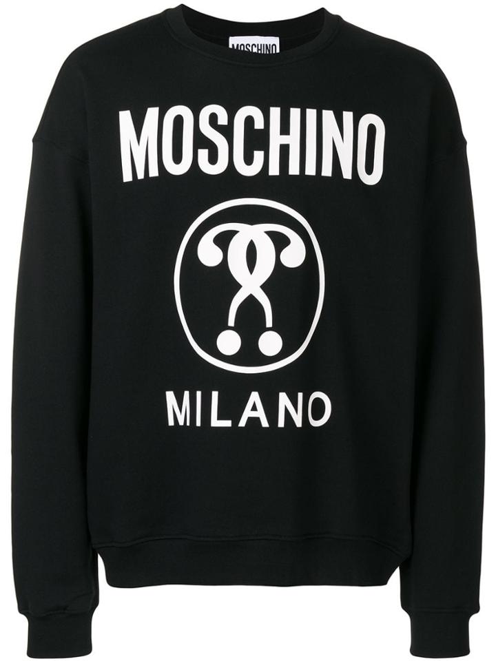 Moschino Double Question Mark Sweatshirt - Black