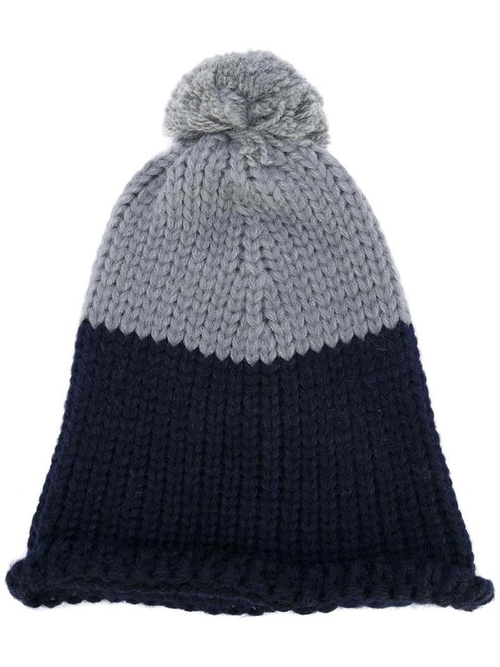 Ps By Paul Smith Bi-colour Beanie, Men's, Blue, Alpaca/acrylic