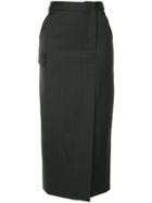 Christopher Esber Pinstripe Skirt - Black