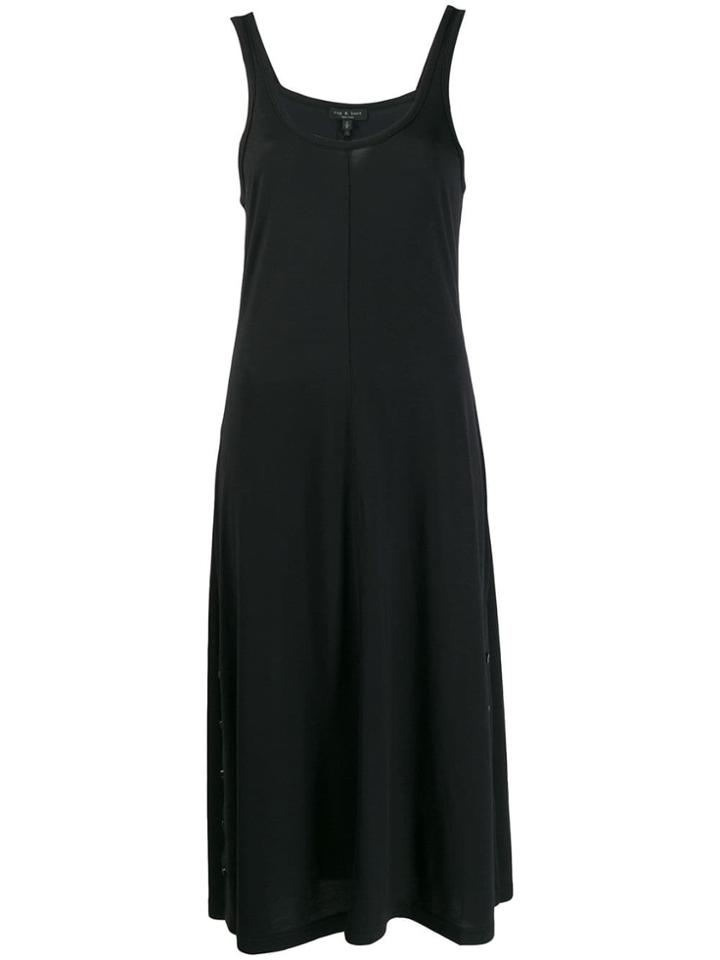 Rag & Bone Sleeveless Flared Midi Dress - Blue