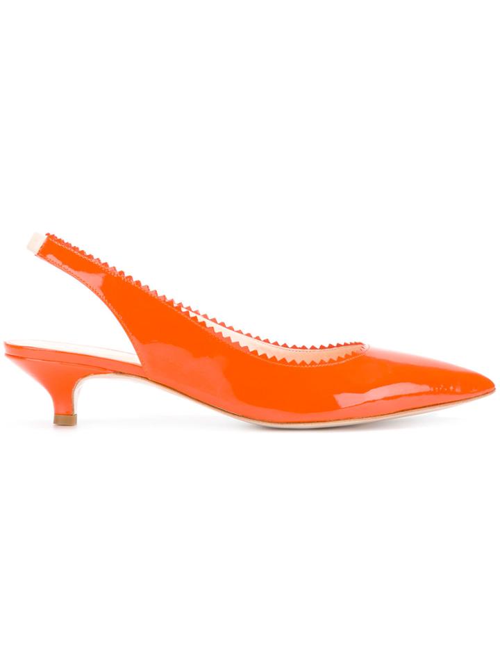 Morobé Slingback Pumps - Yellow & Orange