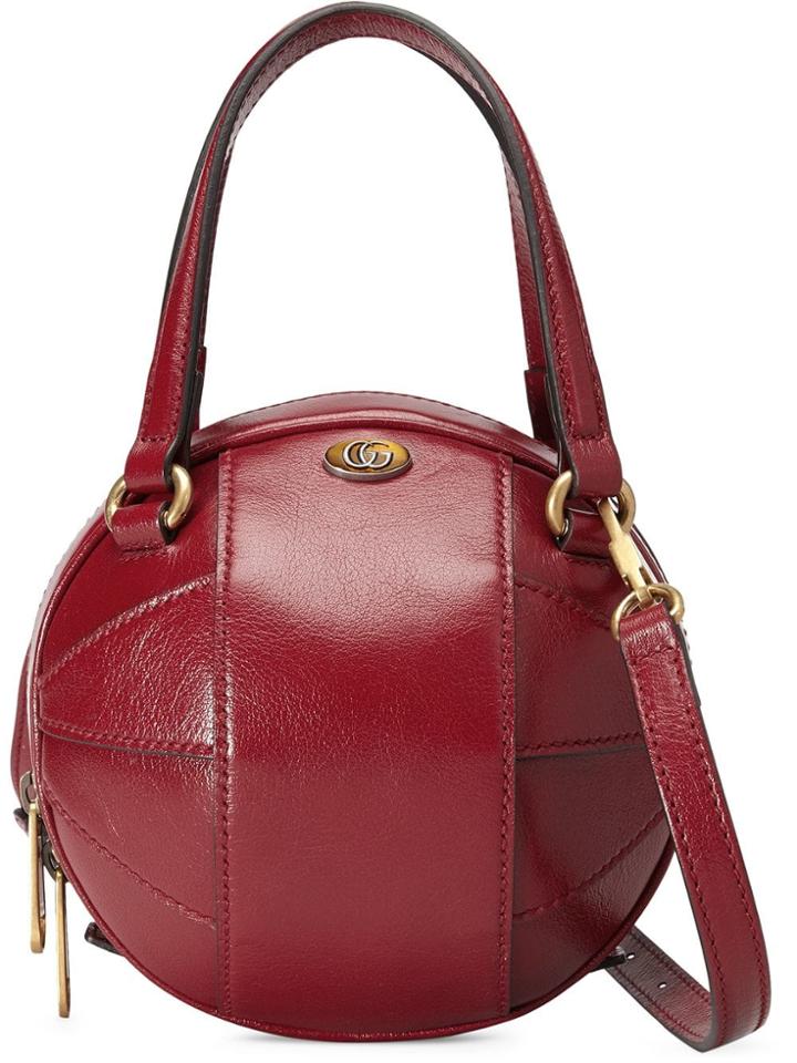 Gucci Basketball Shaped Shoulder Tote Bag - Red