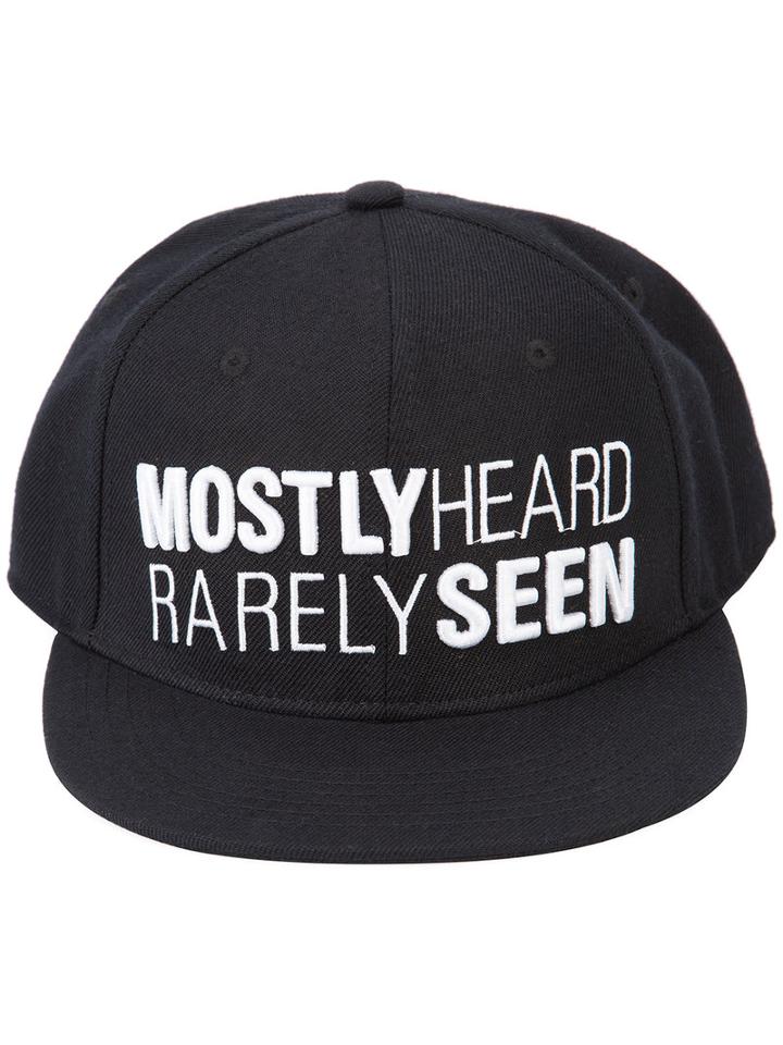 Mostly Heard Rarely Seen Logo Cap, Adult Unisex, Black, Acrylic/wool