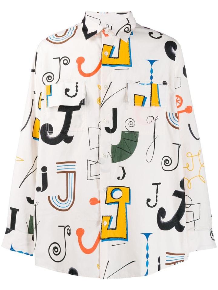 Jacquemus Felix Multi J Print Shirt - Neutrals