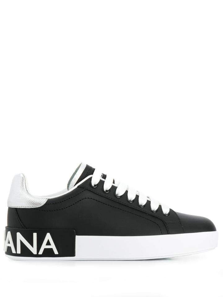 Dolce & Gabbana Logo Trainers - Black