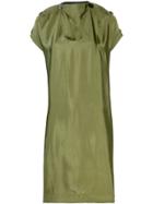 Pierantoniogaspari Short-sleeve Flared Dress - Green