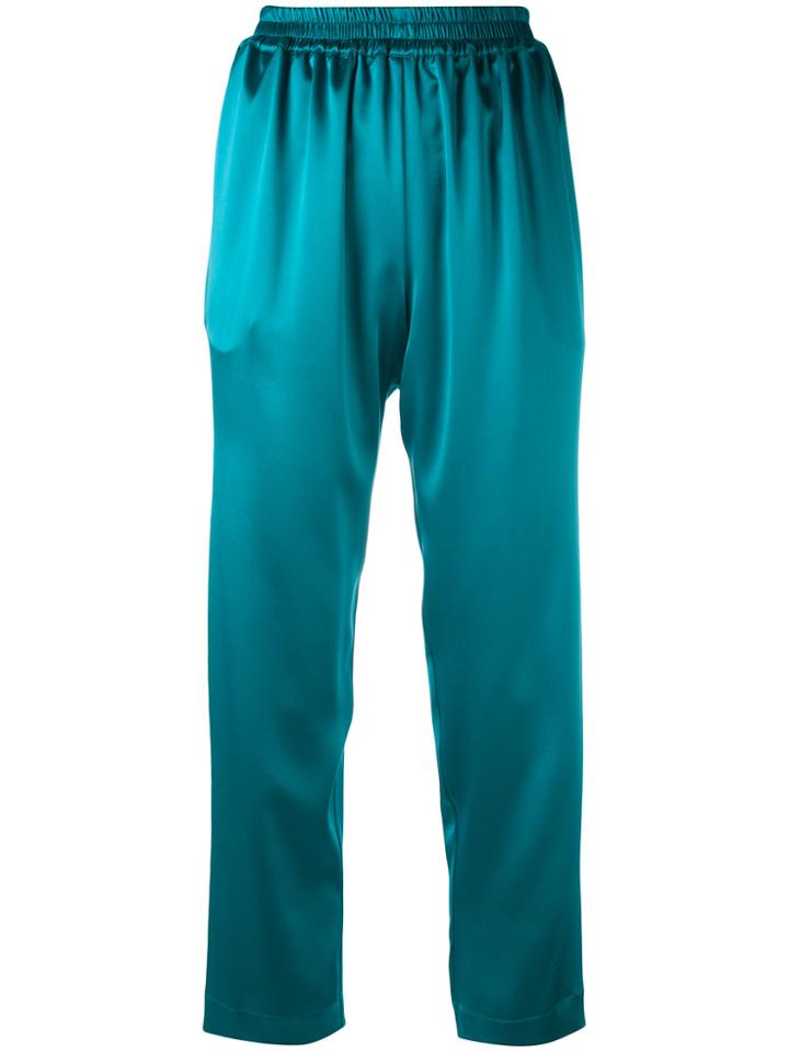 Gianluca Capannolo Relaxed Cropped Trousers - Blue
