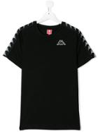 Kappa Teen Logo Print T-shirt - Black