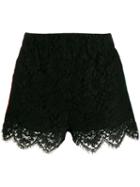 Gucci Lace Trimmed Shorts - Black