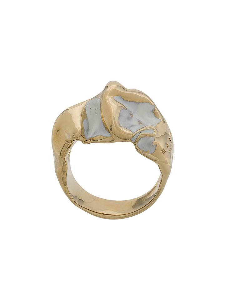 Marni Oversized Textured Ring - Gold