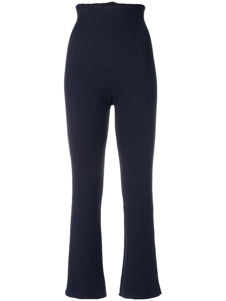 Circus Hotel High-waist Tailored Trousers - Blue
