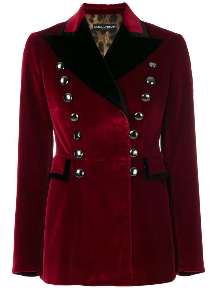 Dolce & Gabbana Military Blazer - Red