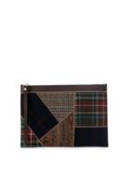 Etro Patchwork Clutch - Brown