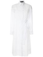 Reinaldo Lourenço Laise Embroidery Shirt Dress - White