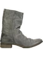 A Diciannoveventitre Rear Inside Zip Fastening Boots - Grey