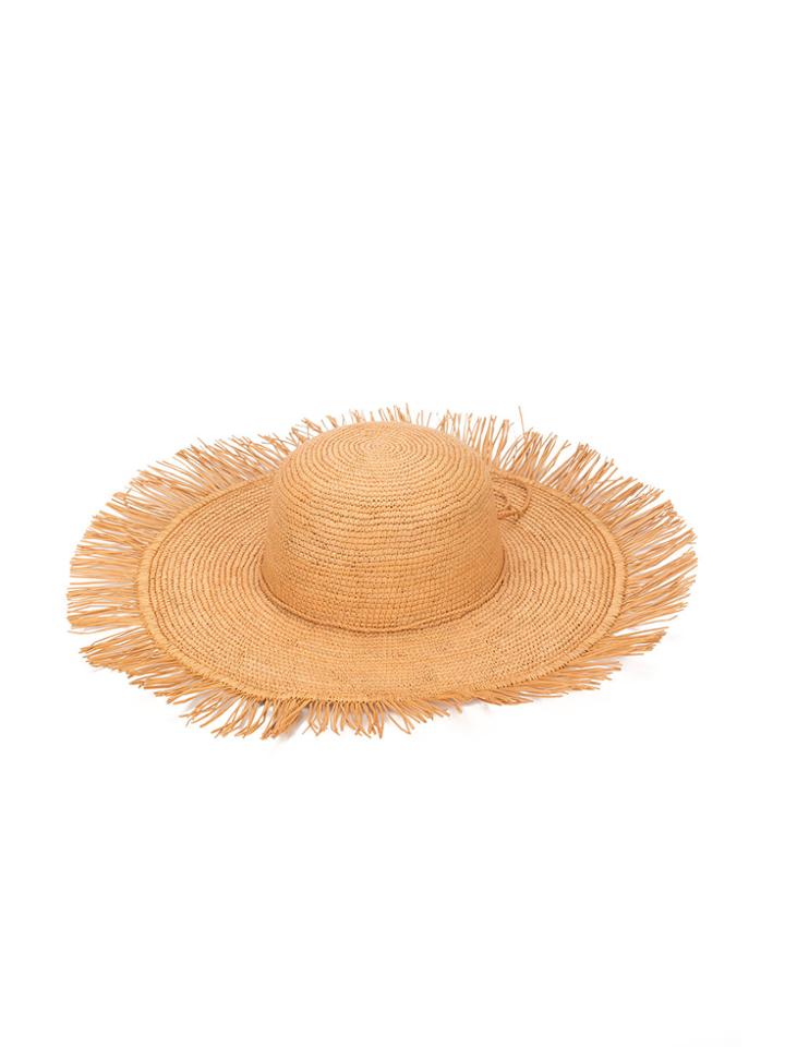 Sensi Studio Frayed Lady Majorca Hat - Brown