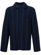 Haider Ackermann Striped Long-sleeve Shirt - Blue