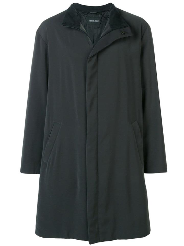 Giorgio Armani Pre-owned Mid-length Single Breasted Coat - Green