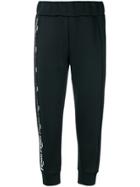 Fendi Cropped Slim-fit Trousers - Black
