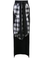 Unravel Project Reconstructed Denim Belted Skirt - Black