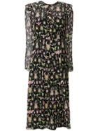 Red Valentino Insects Print Dress - Black