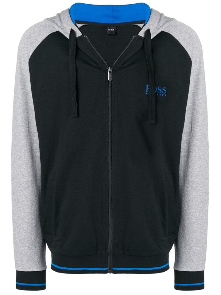 Boss Hugo Boss Brand Zipped Hoodie - Black