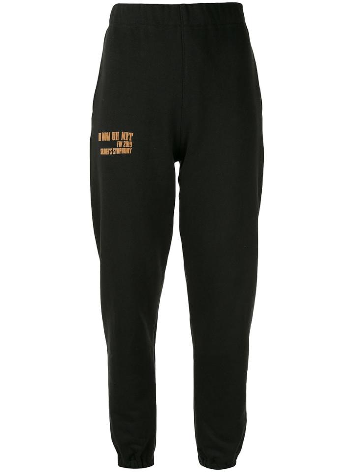 Ih Nom Uh Nit Logo Detail Track Pants - Black