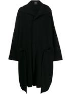 Yohji Yamamoto Wide Seam Oversized Coat - Black