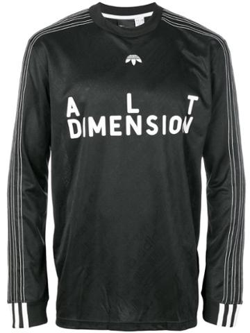 Adidas Originals By Alexander Wang Long-sleeved Soccer T-shirt - Black