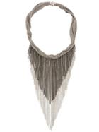 Fabiana Filippi Fringed Ball Chain Necklace - Silver