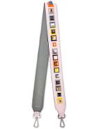 Fendi Strap You Studded Leather Shoulder Strap - Pink & Purple