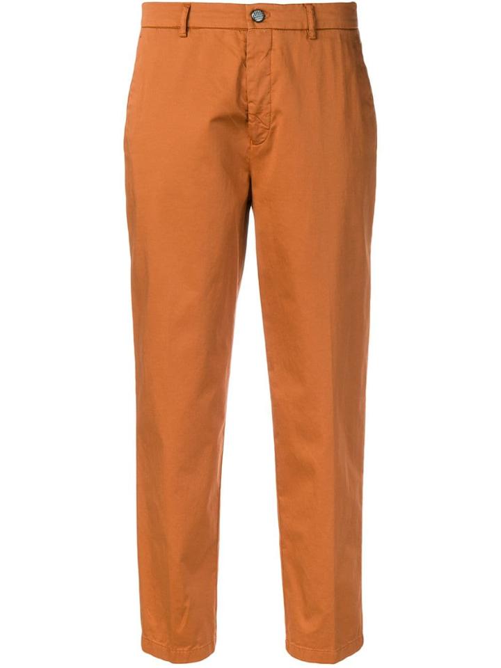 Berwich Chicca Cropped Trousers - Brown