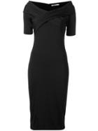 T By Alexander Wang Off The Shoulder Dress, Women's, Size: Medium, Black, Rayon/polyester/spandex/elastane/rayon