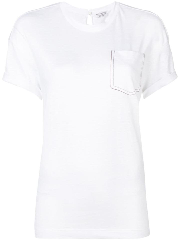 Brunello Cucinelli Chest Pocket T-shirt - White