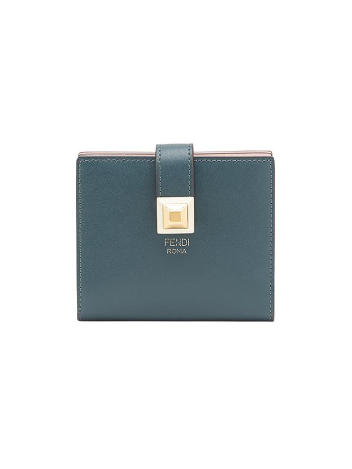 Fendi Compact Rainbow Wallet - Blue