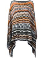 Missoni Zig-zag Knit Poncho, Women's, Acrylic/wool