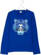 Kenzo Kids Tiger Print T-shirt - Blue