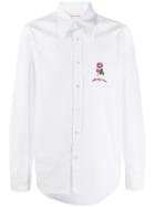 Alexander Mcqueen Rose Embroidery Shirt - White