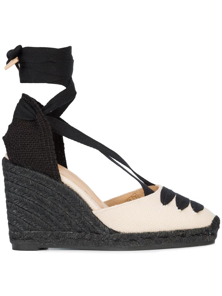 Castañer Coralia Wedge Espadrilles - Nude & Neutrals