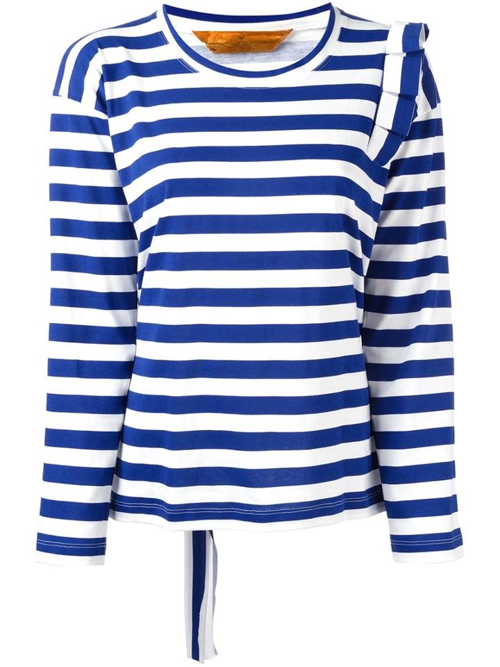 Golden Goose Deluxe Brand Striped Longsleeved T-shirt, Women's, Size: 38, Blue, Cotton
