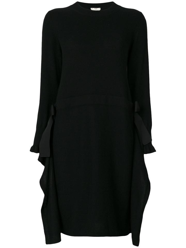 Fendi Long-sleeved Dress - Black