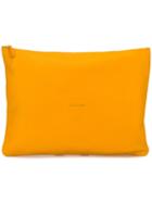 Soulland Medusa Mega Clutch, Men's, Yellow/orange, Calf Leather