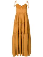 See By Chloé Tiered Maxi Dress - Brown
