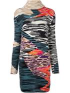 Missoni Patterned Knit Dress, Women's, Size: 38, Nylon/wool